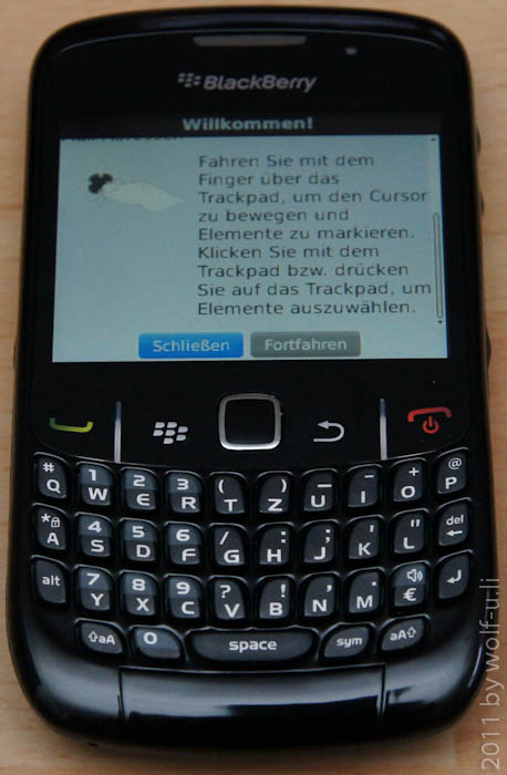 Blackberry Curve 8520 - Einrichtung
