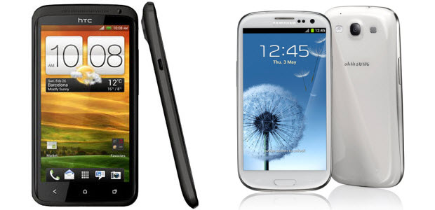 HTC One X versus Samsung Galaxy S3