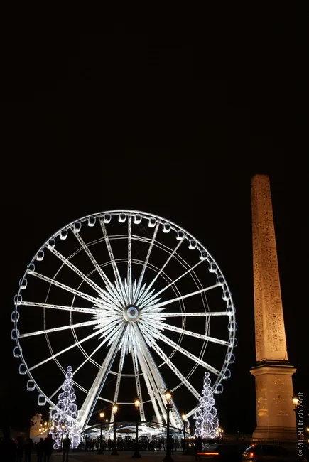 Riesenrad am Obelisk von Luxor