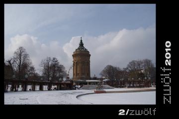 Wasserturm Mannheim im Feburar