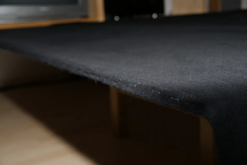 Rand des Moltons auf der Spanplatte