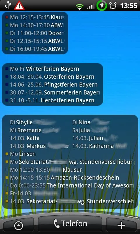 Antons Agenda Widget