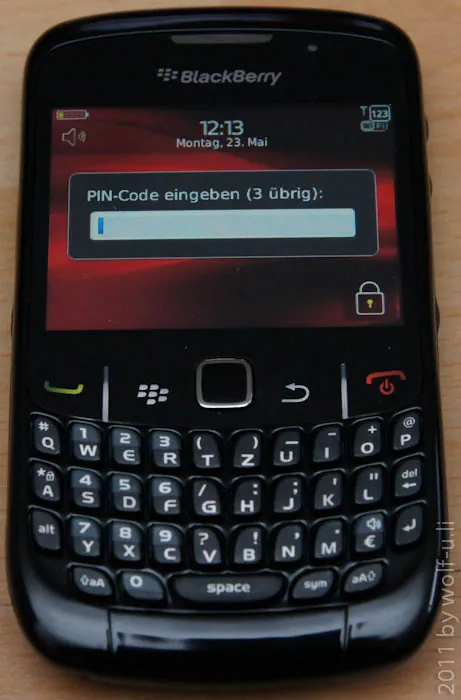 Blackberry Curve 8520 - Einrichtung