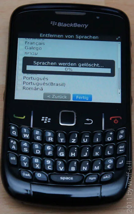 Blackberry Curve 8520 Einrichtung