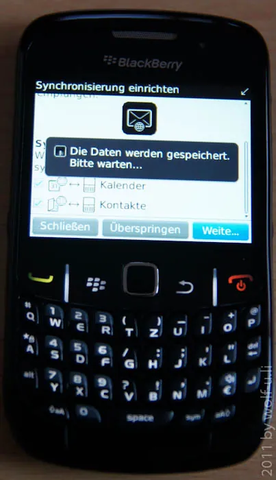 Blackberry Curve 8520 - Einrichtung