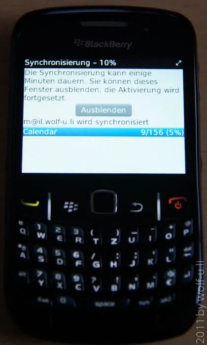 Blackberry Curve 8520 - Einrichtung