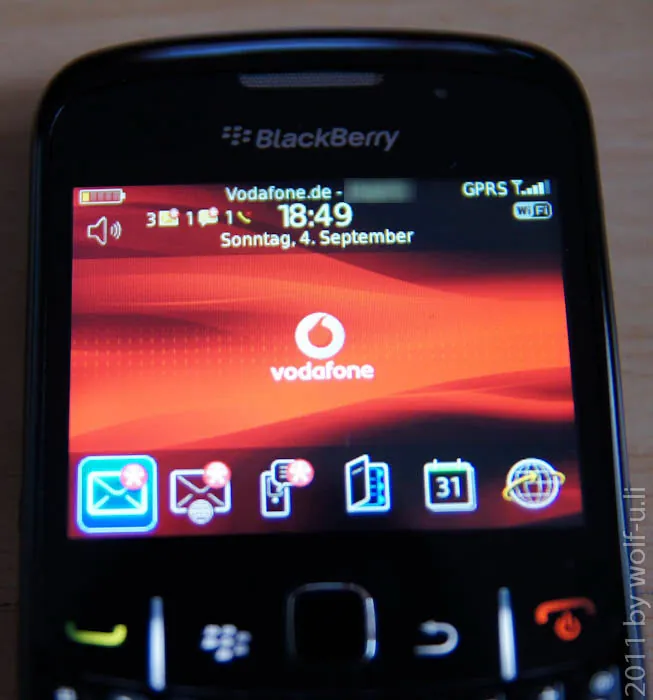 Blackberry Curve 8520 - Einrichtung
