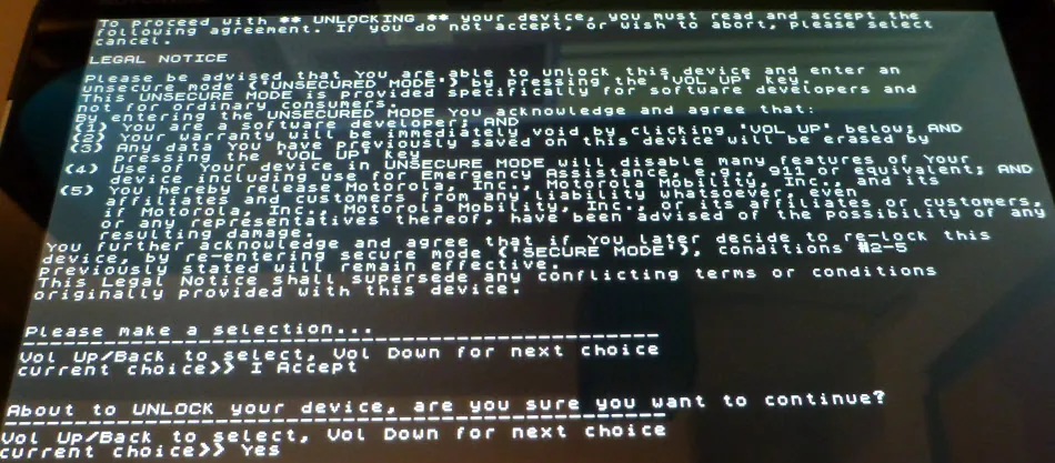 Android ICS auf dem Motorola Xoom