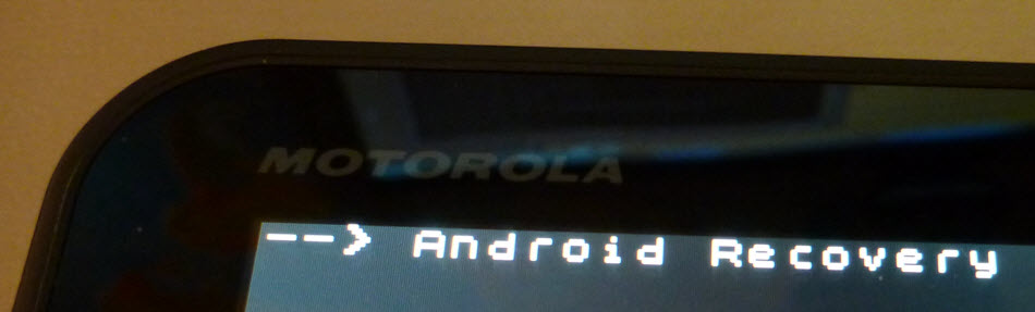 Boot ins Recovery des Motorola Xoom