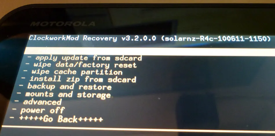 Android ICS auf dem Motorola Xoom