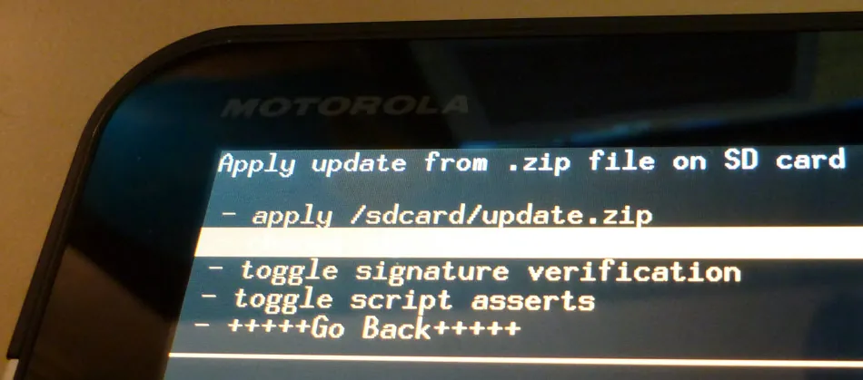 Android ICS auf dem Motorola Xoom