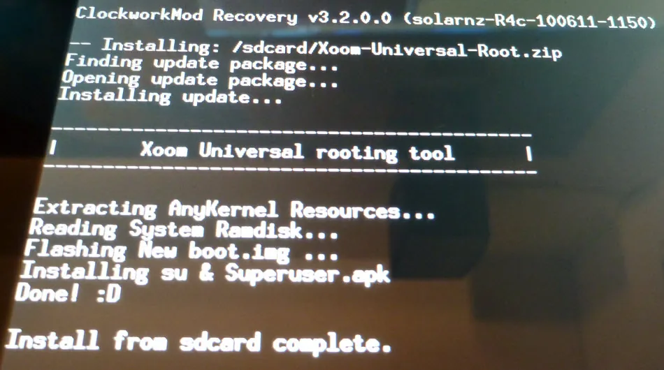 Android ICS auf dem Motorola Xoom