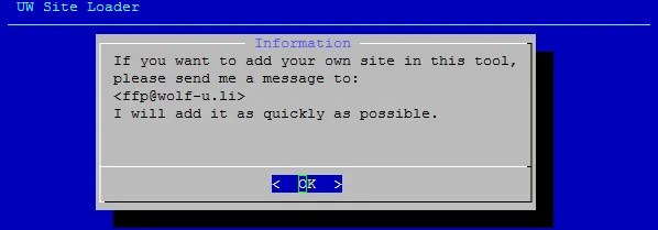 UW Site Loader