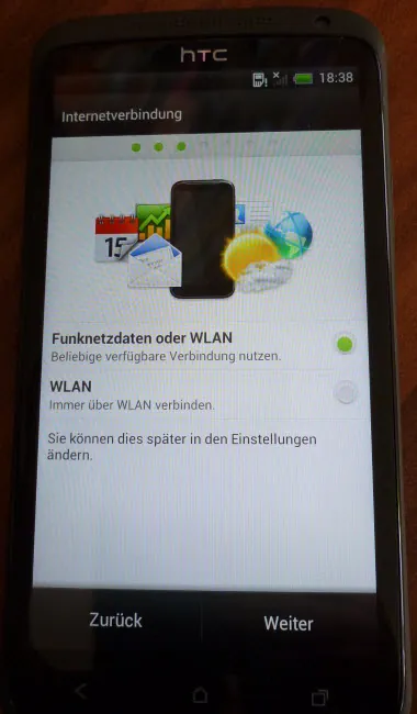 HTC One X Einrichtung