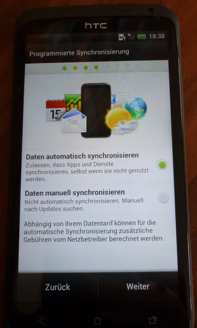HTC One X Einrichtung