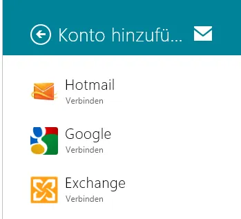 Windows 8 - Mail App - Google Mail einbinden