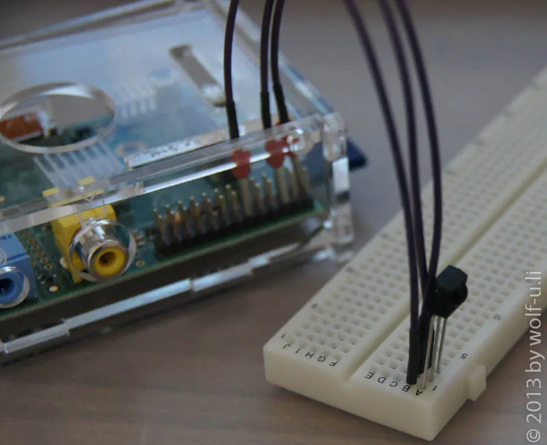 Aufbau TSOP4838 an Raspberry PI