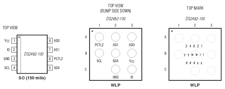 DS2482-100 Pins